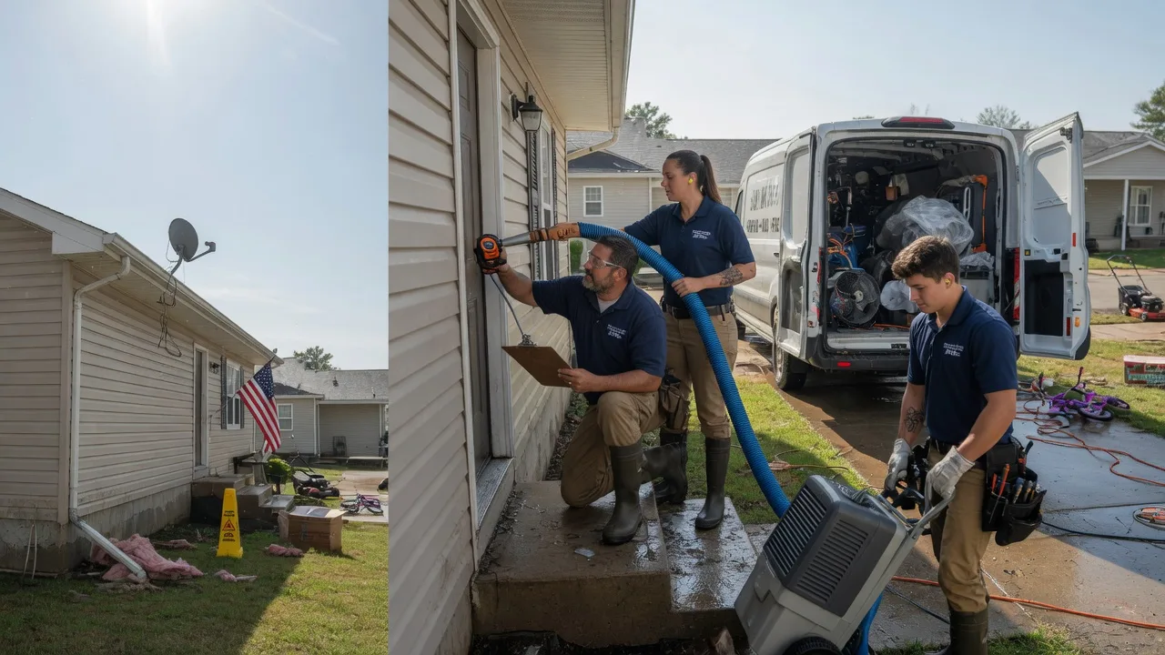 Ceiling Water Damage Restoration in Carrollton, OH near me